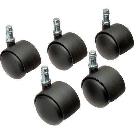 GLOBAL INDUSTRIAL 50mm Regular Casters, 5 Per Set RP2023